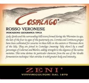 16 COSTALAGO ROSSO VERONESE ’18  i.g.t.  Zeni (Baby Amarone), Veneto, 13.5 %