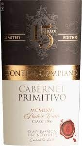 CABERNET PRIMITIVO'19 PUGLIA i.g.t., Conte di Campiano  ITALY  15%