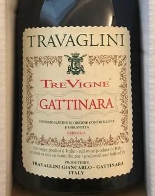TRE VIGNE GATTINARA’18 d.o.c.g.  TRAVAGLINI, Piemonte  Italia 13,5%