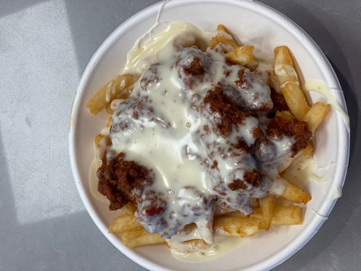 CHILI & QUESO FRIES (LARGE)