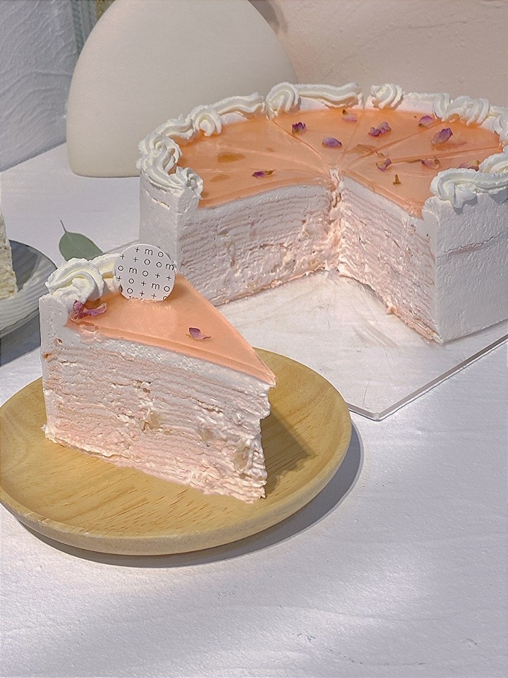Rose & Lychee Crepe Cake