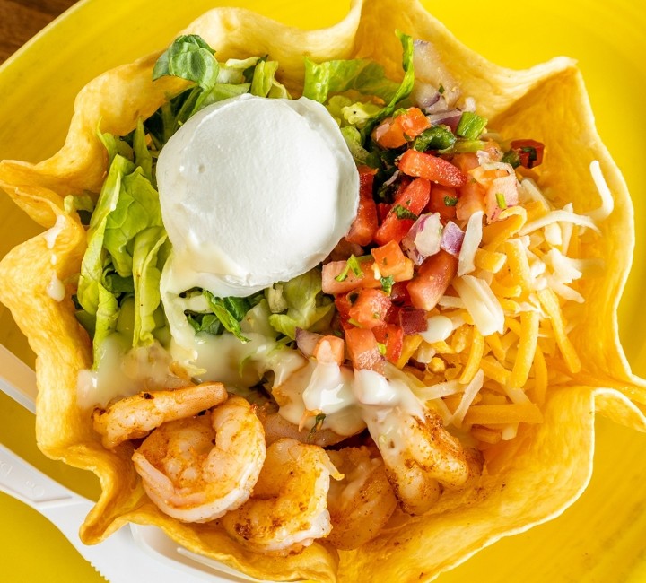 Grilled Shrimp Taco Salad