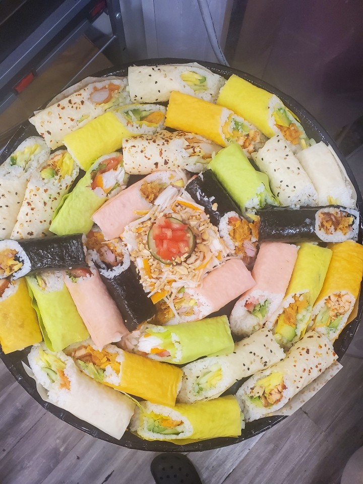 Large Fish Sushi Burrito Platter