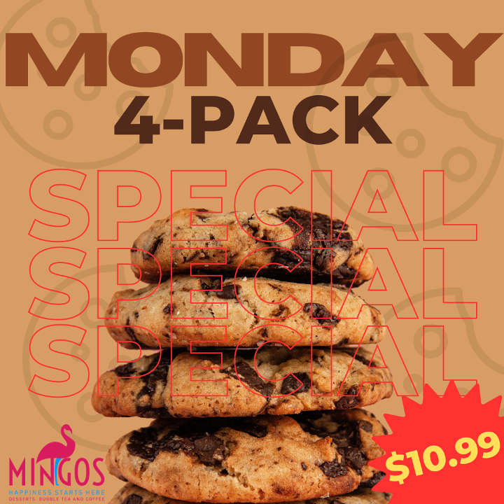 Monday 4 Pack $10.99 Special