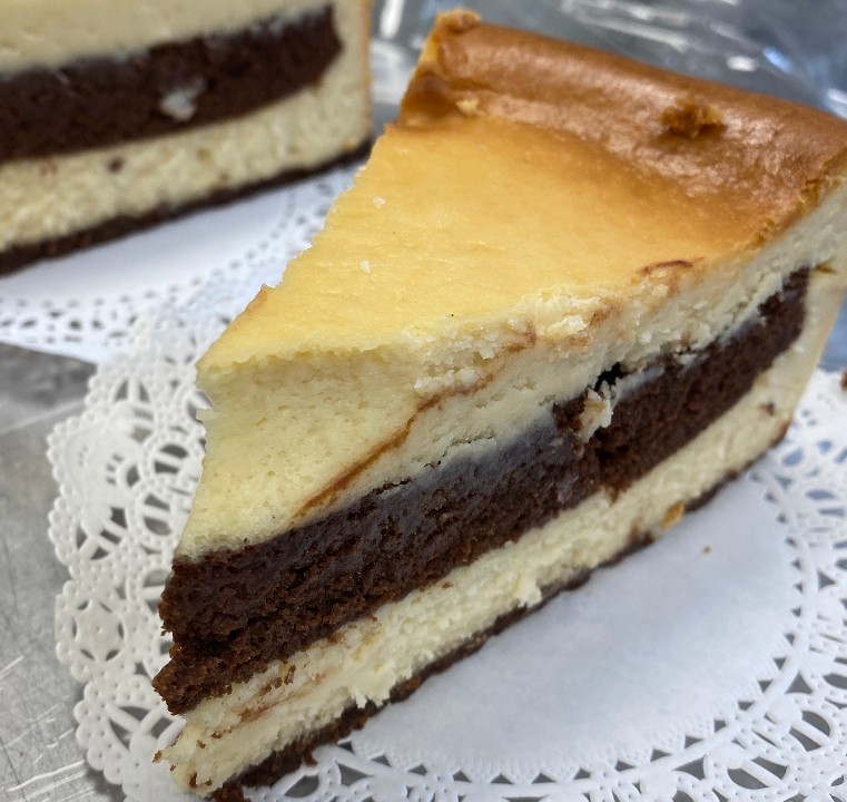 Chocolate Layered Cheesecake Slice (GF)