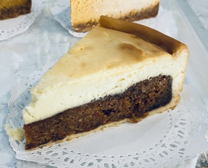 Carrot Cake Layered Cheesecake Slice (GF)