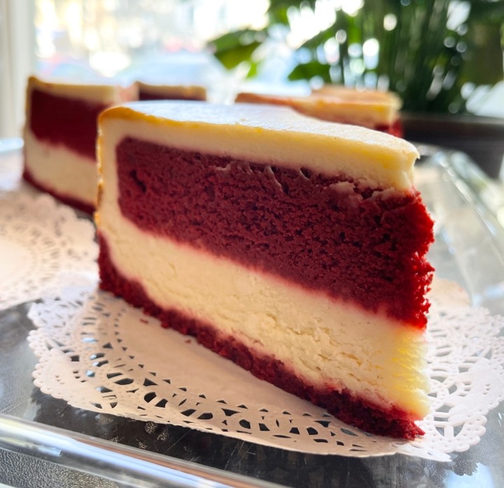 Red Velvet Layered Cheesecake Slice (GF)