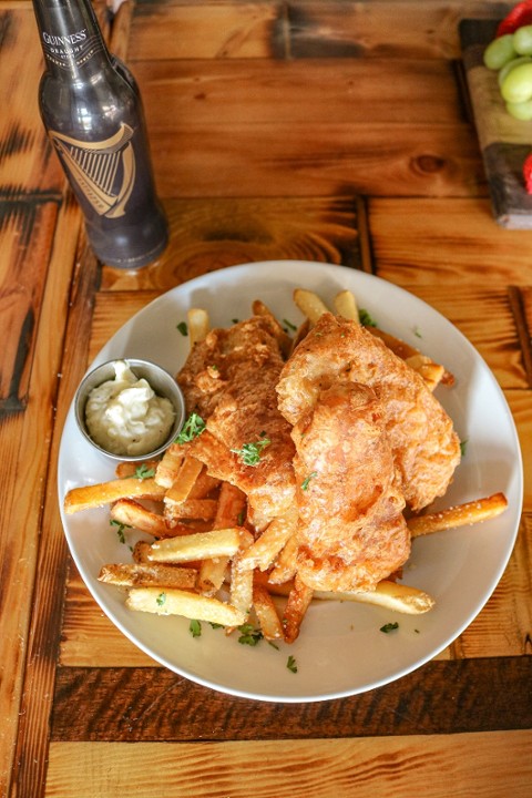 Guinness Battered Fish & Chips