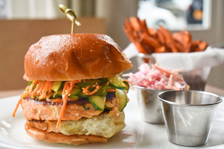 Sriracha Steelhead Burger