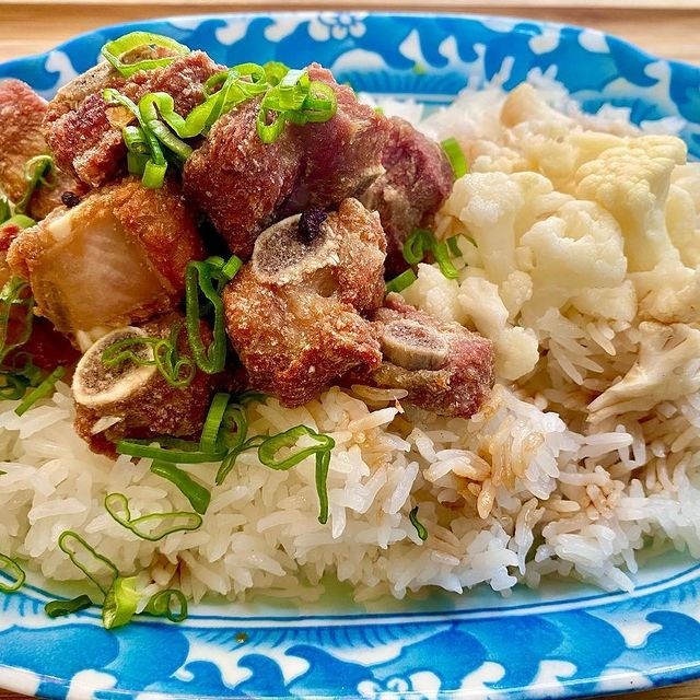 Salted Pork Riblets Rice Plate (GF)