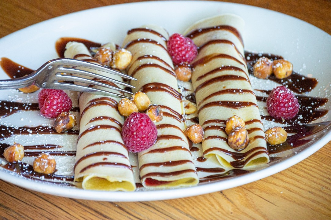 Raspberry Hazelnut Crepe