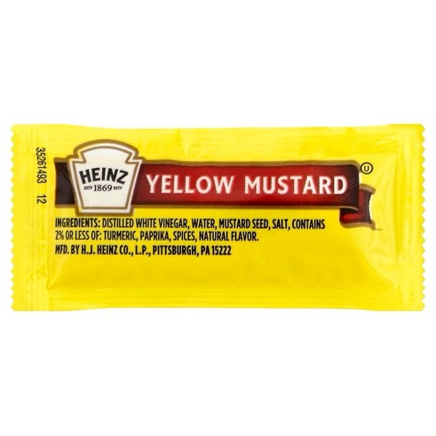 Mustard, 1 case, 500 each