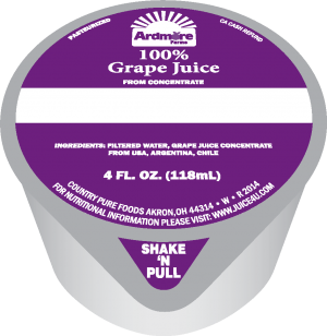 Grape Juice, 1 each, 4 oz.