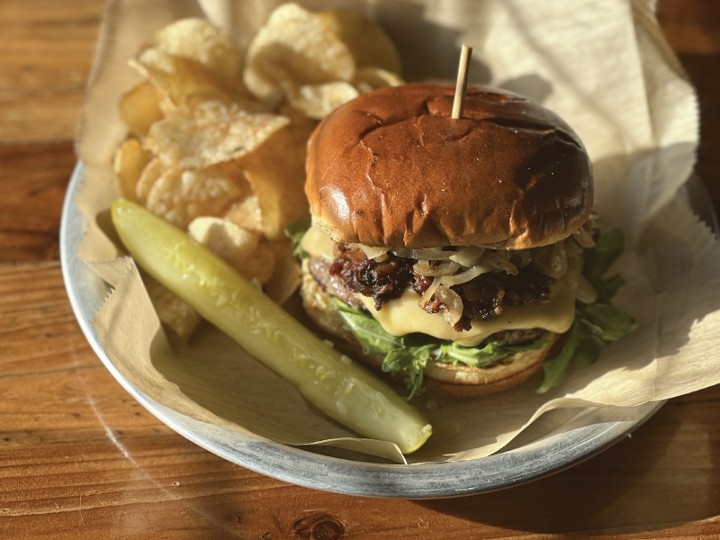 Tomato Bacon Jam Burger