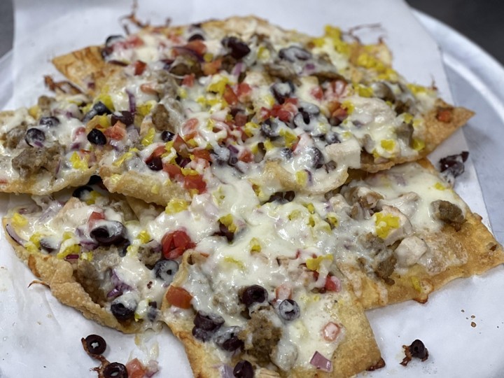 Chicken & Sausage Nachos