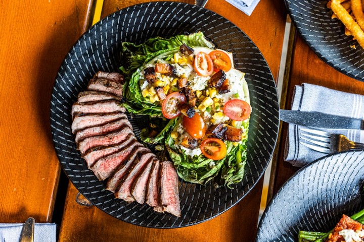 Grilled Little Gem Steak Salad