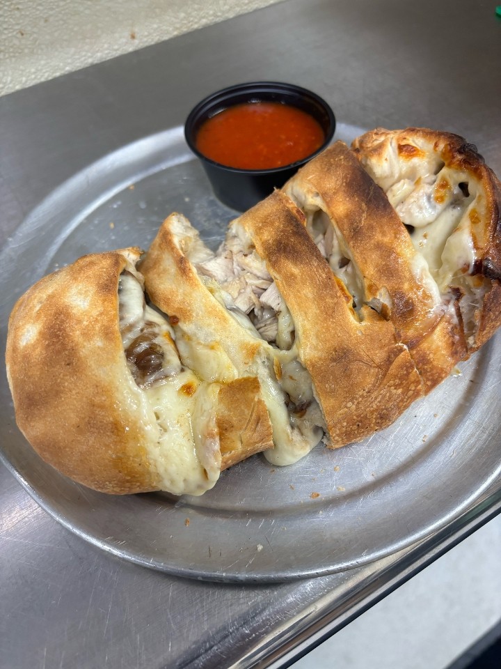 CHICKEN CHEESESTEAK STROMBOLI 8"