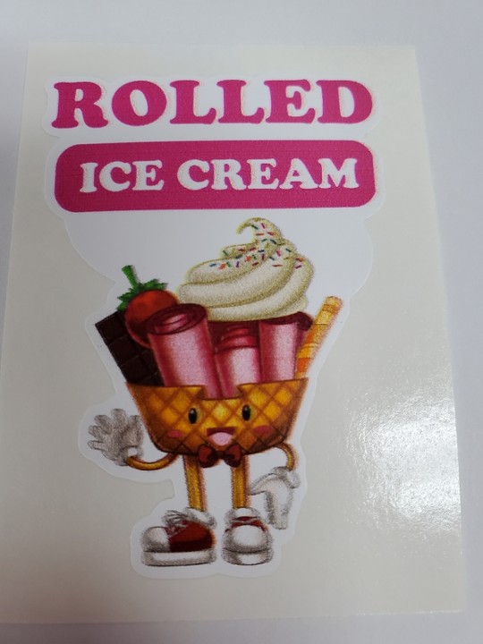 Rolled Ice Cream Sticker