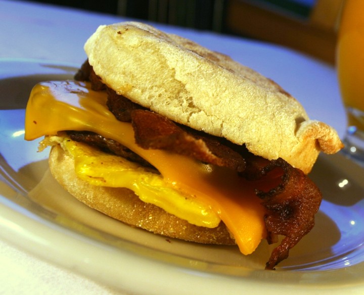 Sausage & Bacon Breakfast Sandwich