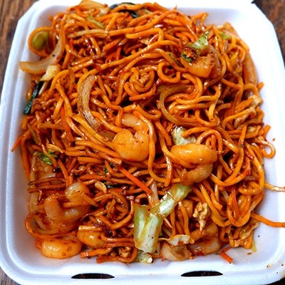 Shrimp Manchuria Noodles