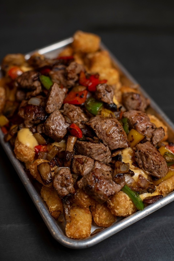 Philly Cheese Steak Tots