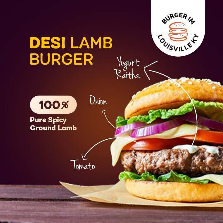Desi Lamb Burger