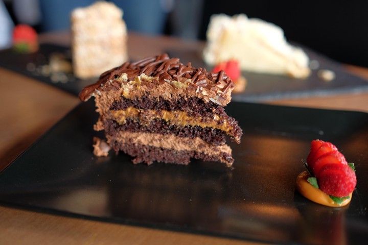 Trio Chocolate Cake