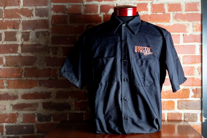 Black Brewers Button Up