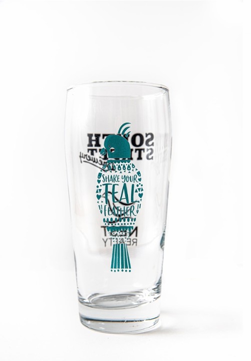 Shake Your Teal Feather Pint