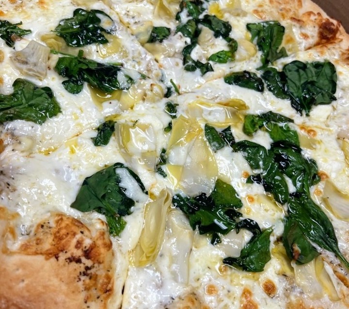 Large Spinach and Artichoke Pizza