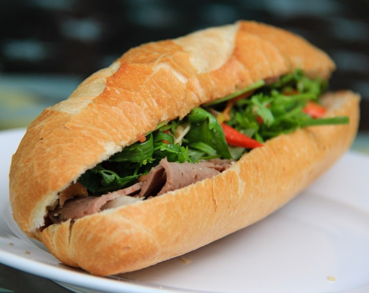 SW6. Pork Bologna and Pate Sandwich - Banh Mi Pate Cha Lua