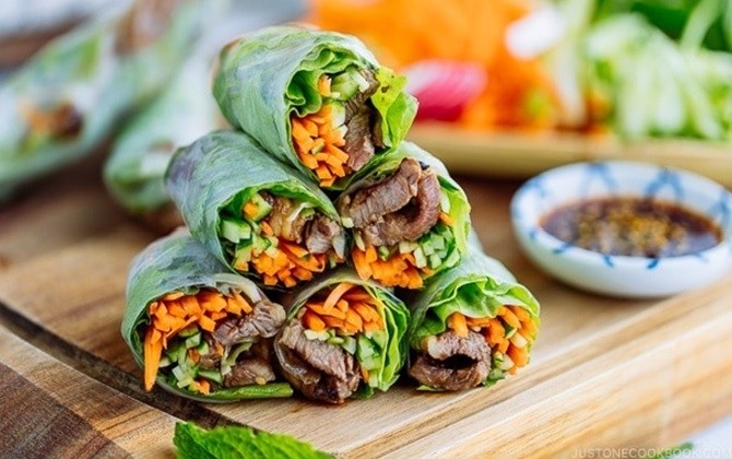 A7. Summer Rolls Grilled Beef - Goi Cuon Thit Nuong Bo