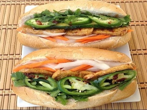 SW9. Fried Tofu Sandwich - Banh Mi Chay