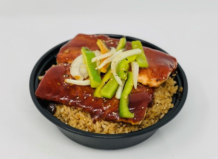 Salmon Teriyaki Bowl