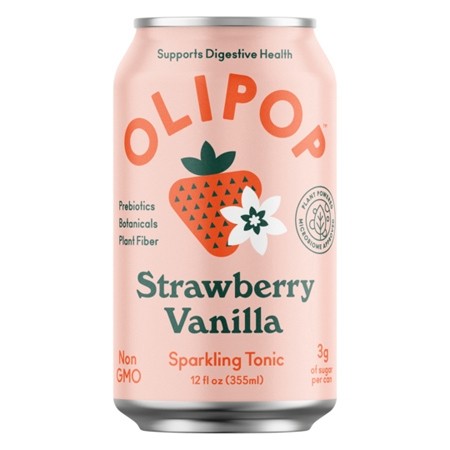 Olipop Strawberry Vanilla - 12oz can