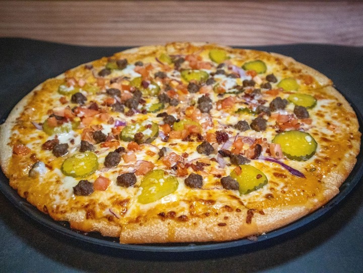 16" Bacon Cheeseburger Pizza