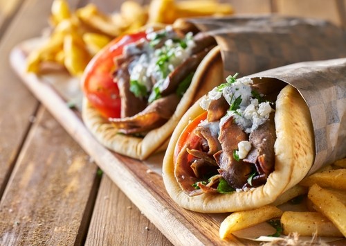 Pork Souvlaki Sandwich