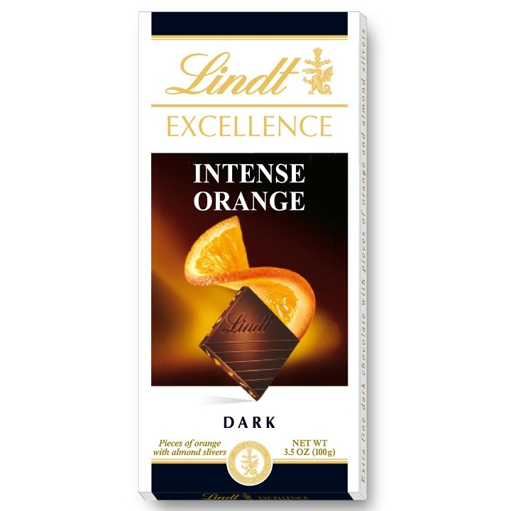 Lindt Intense Orange Dark Chocolate Bar