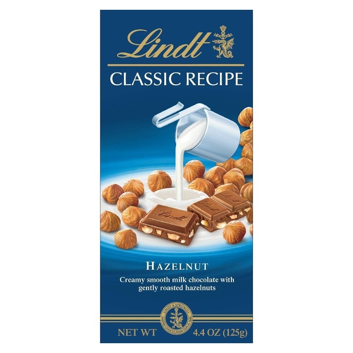 Lindt Milk Chocolate Hazelnut Bar