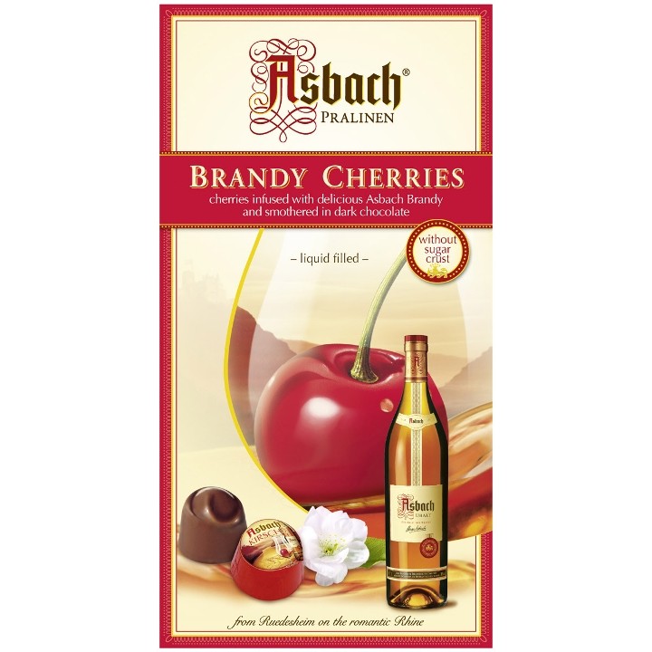 Asbach Brandy Infused Chocolate Covered Cherries 3.5oz