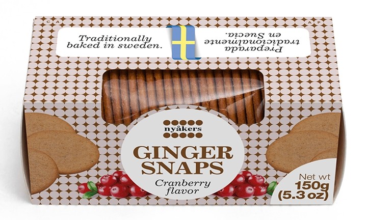 Nyakers Ginger Snap- CRANBERRY