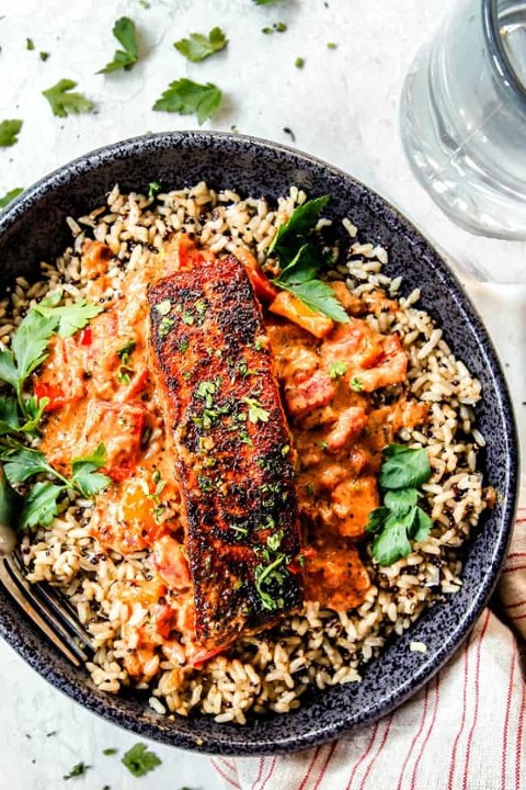 Blackened Salmon Bowl