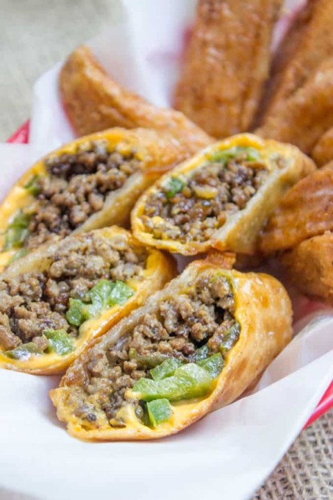 CHEESESTEAK EGG ROLLS