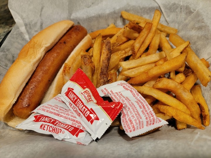 HOTDOG & FRIES  KIDS PLATE