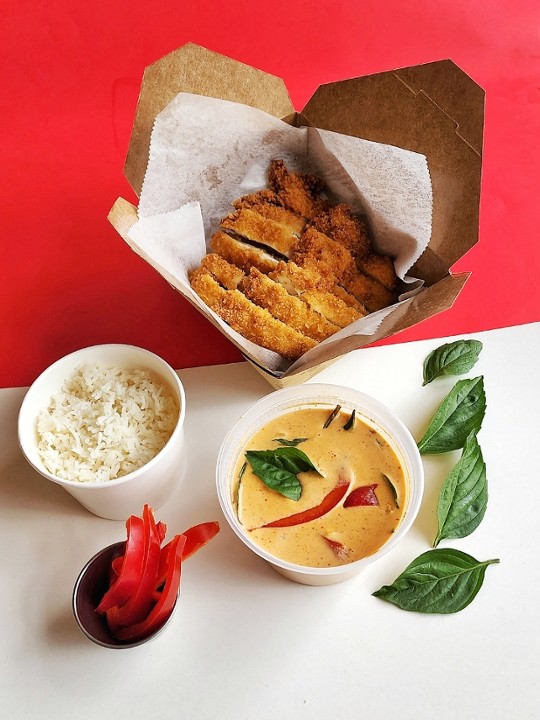 Crispy Chicken with Red Curry