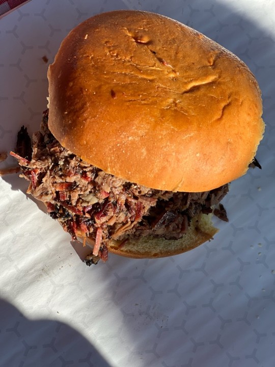 TWO Chopped brisket sandwiches