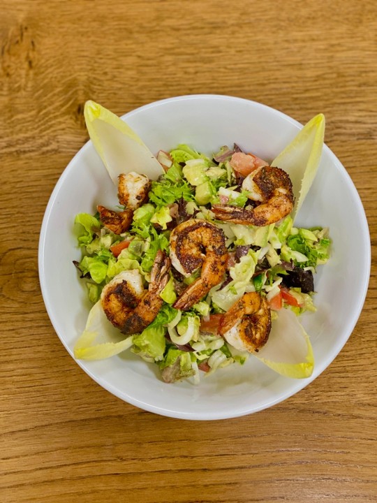 Avocado & Blackend Shrimp Salad