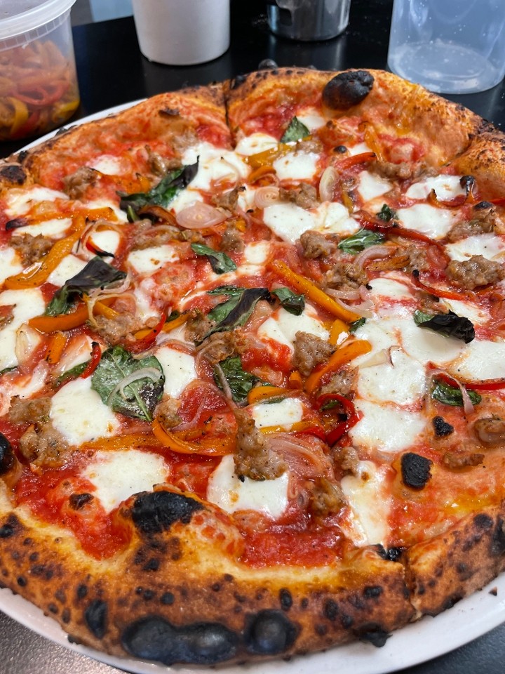 Sausage & Peppers pizza