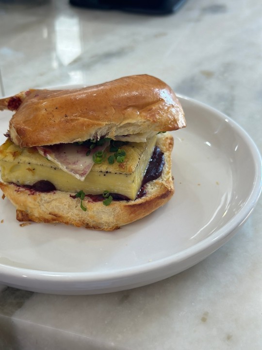 Brie & Mixed Berry Jam Egg (Vegetarian) Sandwich