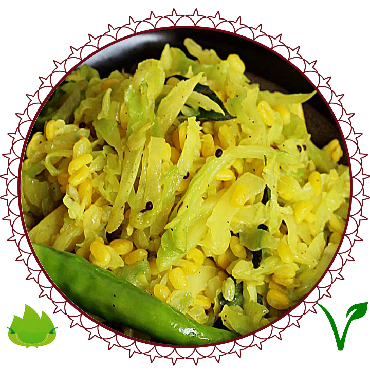 Cabbage Poriyal